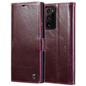 θήκη CASEME για Samsung Galaxy Note 20 Ultra, Waxy Textured, κόκκινη