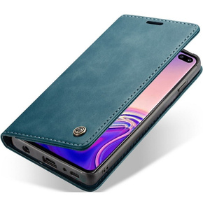 θήκη CASEME για Samsung Galaxy S10, Leather Wallet Case, μπλε