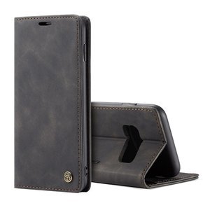 θήκη CASEME για Samsung Galaxy S10 Plus, Leather Wallet Case, μαύρη