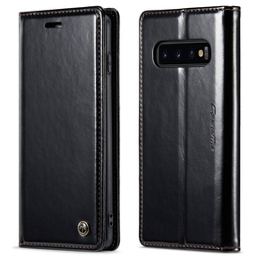 θήκη CASEME για Samsung Galaxy S10+ Plus, Waxy Textured, μαύρη