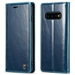 θήκη CASEME για Samsung Galaxy S10+ Plus, Waxy Textured, μπλε
