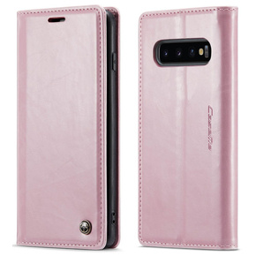 θήκη CASEME για Samsung Galaxy S10+ Plus, Waxy Textured, ροζ