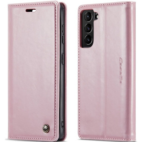 θήκη CASEME για Samsung Galaxy S21, Waxy Textured, ροζ