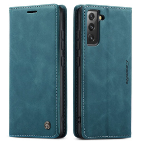 θήκη CASEME για Samsung Galaxy S22+ Plus 5G, Leather Wallet Case, πράσινη