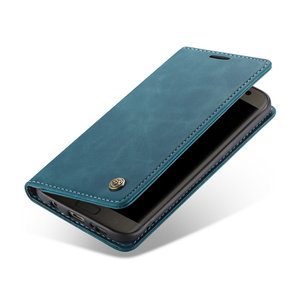θήκη CASEME για Samsung Galaxy S7 Edge, Leather Wallet Case, μπλε