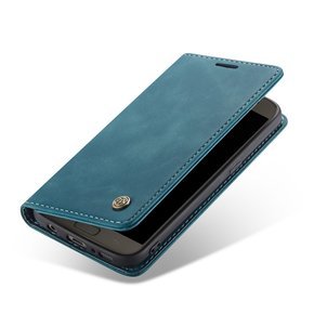 θήκη CASEME για Samsung Galaxy S7, Leather Wallet Case, μπλε