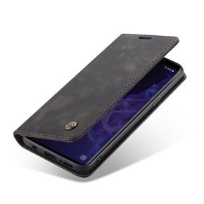 θήκη CASEME για Samsung Galaxy S9, Leather Wallet Case, μαύρη