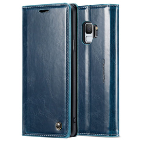 θήκη CASEME για Samsung Galaxy S9, Waxy Textured, μπλε