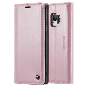 θήκη CASEME για Samsung Galaxy S9, Waxy Textured, ροζ