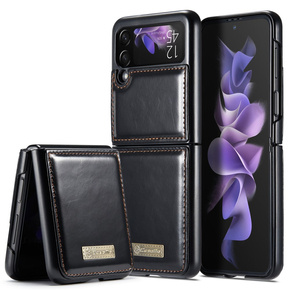 θήκη CASEME για Samsung Galaxy Z Flip 3, Waxy Textured, μαύρη