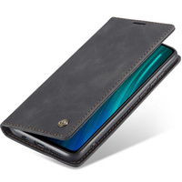 θήκη CASEME για Xiaomi Redmi Note 8 Pro, Leather Wallet Case, μαύρη