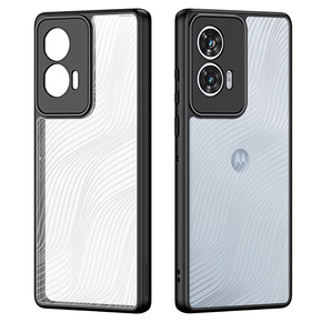θήκη DuxDucis για το Motorola Edge 50 Fusion 5G, Aimo Case, διαφανής / μαύρη
