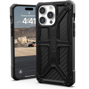 θήκη Urban Armor Gear για iPhone 15 Pro Max, Monarch, carbon μαύρη