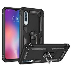 θωρακισμένη θήκη για Samsung Galaxy A50 / A30s, Nox Case Ring, μαύρη