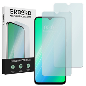 2x Μετριασμένο γυαλί για Samsung Galaxy A20E, ERBORD 9H Hard Glass στην οθόνη