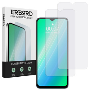 2x Μετριασμένο γυαλί για Samsung Galaxy M34 5G, ERBORD 9H Hard Glass στην οθόνη