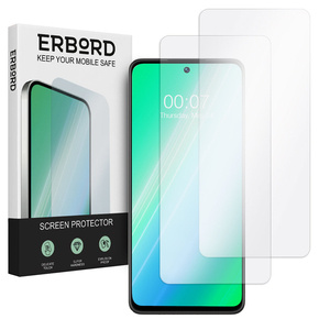 2x Μετριασμένο γυαλί για Xiaomi POCO M6 Pro, ERBORD 9H Hard Glass στην οθόνη