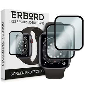 2x υβριδικό γυαλί ERBORD για Apple Watch 4/5/6/SE 44mm