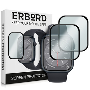 2x υβριδικό γυαλί ERBORD για Apple Watch 7/8 45mm