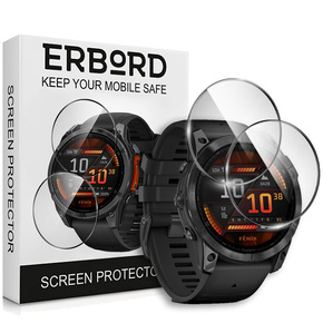 2x υβριδικό γυαλί ERBORD για Garmin Fenix 8 47mm