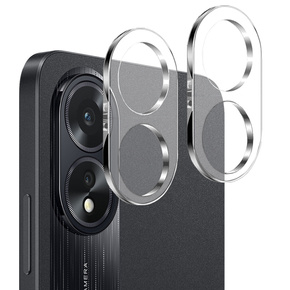 2x ERBORD μετριασμένο γυαλί για την κάμερα για να Oppo A38 4G, διαφανής