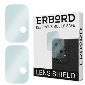 2x ERBORD μετριασμένο γυαλί για την κάμερα για να Samsung Galaxy A33 5G, διαφανής