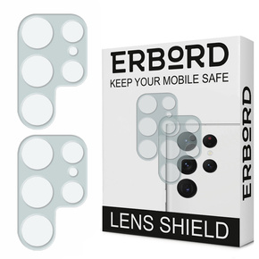 2x ERBORD μετριασμένο γυαλί για την κάμερα για να Samsung Galaxy S22 Ultra
