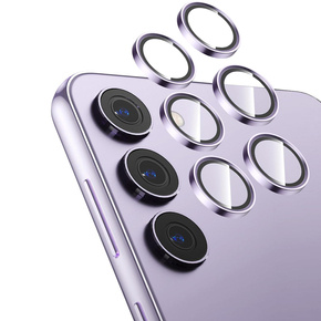 2x ERBORD μετριασμένο γυαλί για την κάμερα για να Samsung Galaxy S24+ Plus, μωβ