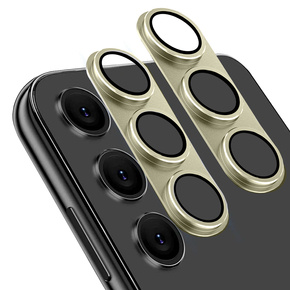 2x ERBORD μετριασμένο γυαλί για την κάμερα για να Samsung Galaxy S24+ Plus, χρυσή