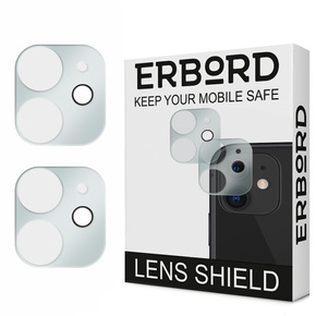 2x ERBORD μετριασμένο γυαλί για την κάμερα για να iPhone 12