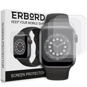 3x Φύλλο υδρογέλης ERBORD για Apple Watch 4/5/6/SE 44mm