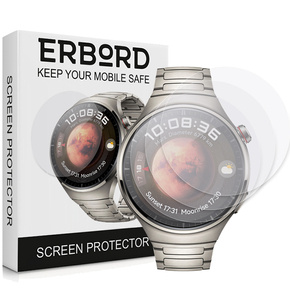 3x Φύλλο υδρογέλης ERBORD για Huawei Watch 4 Pro