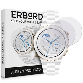 3x Φύλλο υδρογέλης ERBORD για Huawei Watch GT 3 Pro 43mm