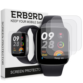 3x Φύλλο υδρογέλης ERBORD για Xiaomi Redmi Watch 3
