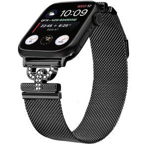 Bransoleta Milanese do Apple Watch 1/2/3/4/5/6/7/8/SE (38/40/41 MM) - Black