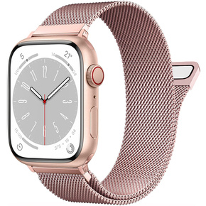 Bransoleta do Apple Watch 1/2/3/4/5/6/7/8/SE/ULTRA 42/44/45/49 MM, Różowe Złoto