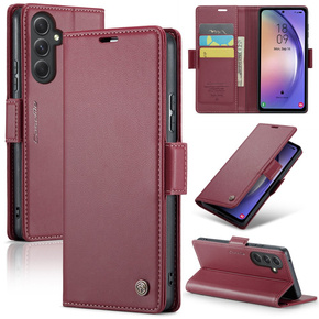 CASEME flip case για Samsung Galaxy A54 5G, Litchi Wallet, κόκκινη