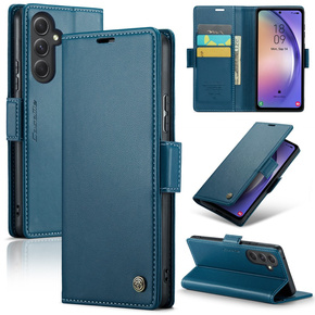 CASEME flip case για Samsung Galaxy A54 5G, Litchi Wallet, μπλε