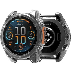 Etui Ochronne Silikonowe do Garmin Fenix 6 / 6 Pro, Case, Przezroczyste