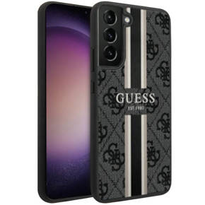 GUESS Θήκη για Samsung Galaxy S23+ Plus, Printed Stripe Hardcase, μαύρη