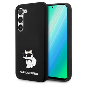 Karl Lagerfeld Θήκη για Samsung Galaxy S23+ Plus, Silicone Choupette, μαύρη