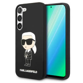 Karl Lagerfeld Θήκη για Samsung Galaxy S23+ Plus, Silicone Ikonik, μαύρη