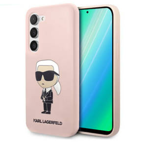 Karl Lagerfeld Θήκη για Samsung Galaxy S23+ Plus, Silicone Ikonik, ροζ