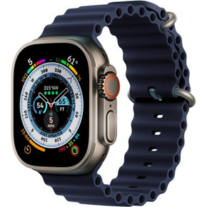 Pasek Silikonowy do Apple Watch 1/2/3/4/5/6/7/8/SE 38/40/41/MM, Granatowy