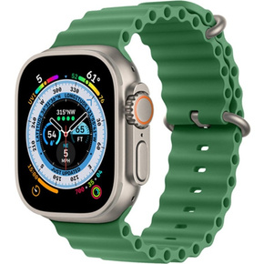 Pasek Silikonowy do Apple Watch 1/2/3/4/5/6/7/8/SE 38/40/41/MM, Zielony