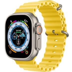 Pasek Silikonowy do Apple Watch 1/2/3/4/5/6/7/8/SE 38/40/41/MM, Żółty