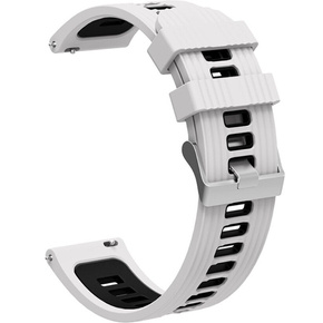 Pasek silikonowy do Huawei Watch GT 2e, Biały / Czarny
