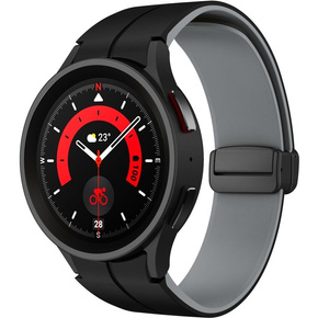 Silikonowy Pasek do Samsung Galaxy Watch 4 / 5 40/42/44/46/45MM PRO, Granatowy / Czerwony