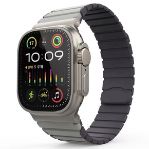 Silikonowy Pasek do Samsung Galaxy Watch 4 / 5 40/42/44/46/45MM PRO, Granatowy / Czerwony
