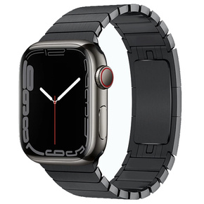 Stalowa bransoleta do Apple Watch 1/2/3/4/5/6/7/8/SE/Ultra 42/44/45/49mm, Czarna